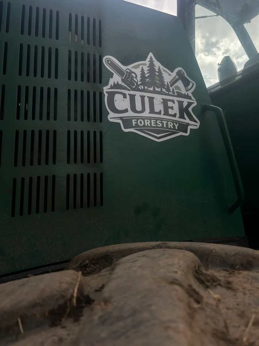 Logo Culek Forestry na harvestoru